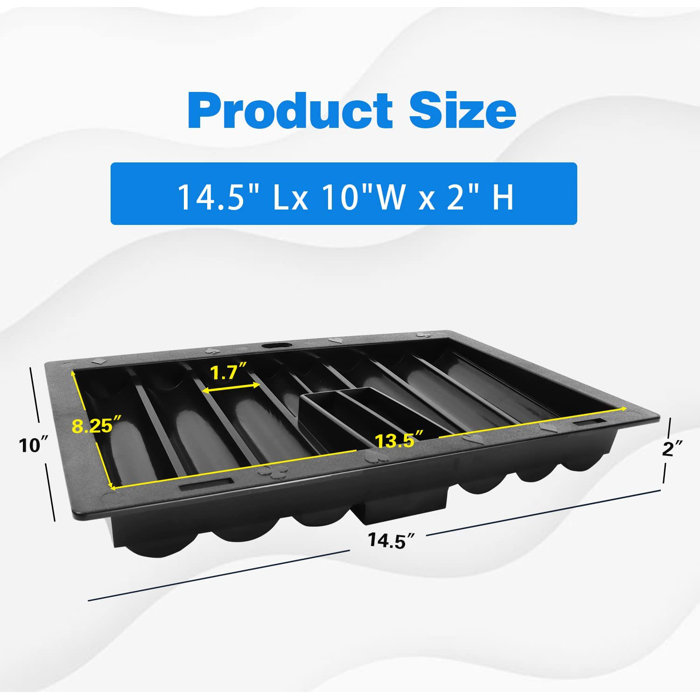 GSE Games & Sports Expert Casino Poker Table Plastic Chip Trays, Las